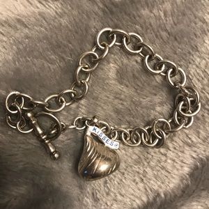 Sterling Silver Hershey’s Kiss Bracelet